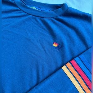 Aviator Nation Rainbow 5-Stripe Crewneck